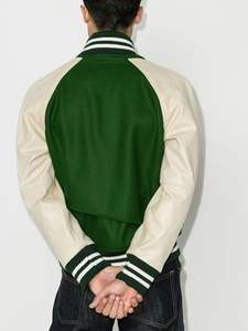 เสื้อแจ็กเก็ตเบสบอลมีกระดุมผ้าสักหลาดมีฮู้ดสำหรับผู้ชายเสื้อแจ็คเก็ตทีมโรงเรียนมีตัวอักษรใส่กลางแจ้ง100% - Product Image 6