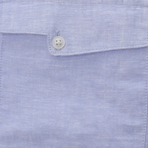 เสื้อเชิ้ตผ้าลินินแขนยาวผู้ชาย สีฟ้าหม่น สำหรับฤดูร้อน สไตล์ลำลอง ขายส่ง - Product Image 6