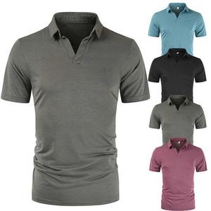 Polo clásico para hombre 230 GSM 100% algodón entrelazado textura suave Slim Fit OEM y ODM bordado personalizado suministro del fabricante - Product Image 1