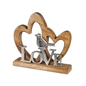 Sculpture de table d'oiseaux amoureux romantiques pour une décoration intérieure élégante et un accent artistique en forme de cœur pour les espaces de vie modernes - Product Image 5