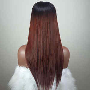 Extensions de cheveux vierges d'un seul donneur vietnamien Orange de qualité supérieure os droit longue durée HD Lace Wig Weaves Small Cap Size - Product Image 3