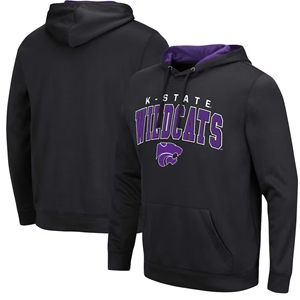 Sudadera con capucha negra sólida de invierno de la Universidad de Kentucky con el logotipo de los Wildcats morados forrado y bordado Official Fan Gear - Product Image 1