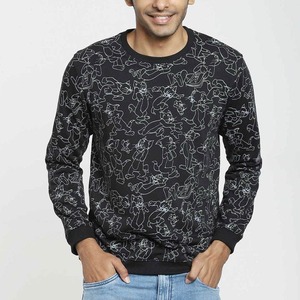 Venta al por mayor personalizado bordado polar 420gsm algodón Unisex sudaderas de cuello redondo de gran tamaño - Product Image 6