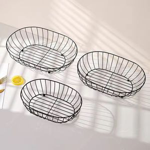 Nordic Modern Countertop <b>Vegetable</b> <b>Basket</b> Holder Metal Black Fruit <b>Basket</b> 2 Tier Standing Detachable for Kitchen <b>Storage</b> - Product Image 6