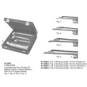 ชุดเครื่องมือตรวจกล่องเสียงแบบมืออาชีพ 4 ชิ้น คุณภาพสูง ใช้พลังงานด้วยมือ ผลิตโดย OEM สำหรับการผ่าตัด ผลิตโดย SurgiRight Instruments - Product Image 6