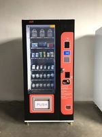 Máquina Expendedora de Bebidas y Alimentos Congelados, Gran Capacidad (200-300), Cumple con ADA, Gestión Basada en la Nube, Pago con Tarjeta de Crédito/Efectivo/Monedas