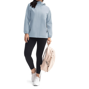 Chaqueta cortavientos Softshell impermeable ligera para mujer con cierre de cremallera para aventuras al aire libre opciones de marca personalizadas - Product Image 6