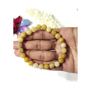 Exclusive Range of Premium Quality Unique Design Polished Handcrafted Stretchable Yellow Aventurine Faceted Beads <b>Bracelets</b> - Product Image 1
