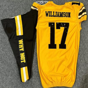 ชุดฟอร์มฟุตบอลผ้าโพลีเอสเตอร์อเมริกันดีไซน์ตามสั่งกางเกงผ้าทอลายทแยงสำหรับใส่เล่น100% - Product Image 4