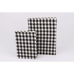 Cuaderno con Estampado de Cuadros Gingham B6 - 100 Hojas, Papel Offset de 100 g/m², Encuadernación Térmica, para la Escuela y Escritura - Product Image 1