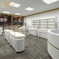 Solution de Rénovation pour Bijouterie de Luxe : Mobilier de Magasin de Bijoux, Comptoir d'Exposition en Acier Inoxydable, Vitrine