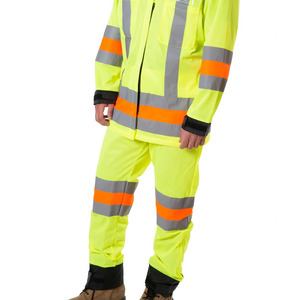 Pantalon de travail réfléchissant 100% coton pour hommes, logo personnalisable, vêtements de travail cargo imperméables pour l'exploitation minière - Product Image 6