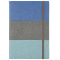 Carnet A5 personnalisé haut de gamme à couverture rigide, papier lisse de haute qualité, texture douce au toucher, reliure thermique en cuir tricolore