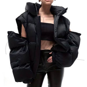 Chaqueta de Invierno 2026, Nueva, Talla Grande, Unisex, con Capucha, Impermeable, Reversible, Relleno de Poliéster, al por Mayor - Product Image 3