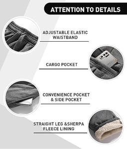 Ropa deportiva informal con estampado personalizado de gran tamaño para correr, gimnasio, cintura elástica, pantalones lisos, pantalones para hombre subidos por Dress Sports - Product Image 4