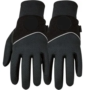 Solid Black Color For Men Hot Sale And New Arrival With Latest Design For Men Golf Gloves