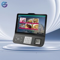 Terminal de point de vente à écran tactile Android peu encombrant avec option de montage mural pour les bureaux de facturation de salon et les systèmes de vente au détail de kiosque