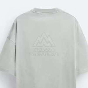 เสื้อยืดผู้ชายไซส์ใหญ่ ใส่สบาย สไตล์ลำลอง ราคาสมเหตุสมผล สีพื้น ทรงบ็อกซี่ - Product Image 6