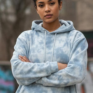 Acid Wash Tie Dye Femmes Survêtement Femmes Vintage Wash Pull À Capuche Tie Dye Pantalon De Survêtement Ensemble Pull Tie Dye Survêtement Dames - Product Image 6