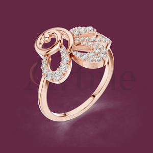 14K <b>Rainbow</b> Zircon Ring Trendy Design - Product Image 1