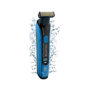 Tondeuse à barbe hybride rechargeable avec 120 min d'autonomie, étanche, antichoc, lames en acier inoxydable pour une coupe et un rasage impeccables - Product Image 5