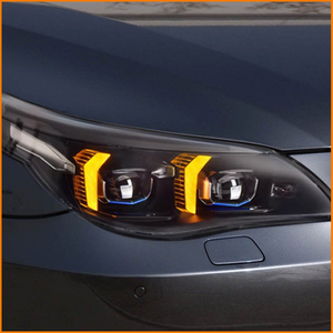 Für BMW <span class=keywords><strong>E60</strong></span> 5er Serie 2003-2010 G68 Style Fang LED-Scheinwerfer Dual Bi-LED Projektorlinse Sequentieller Dynamischer Blinker - Product Image 5