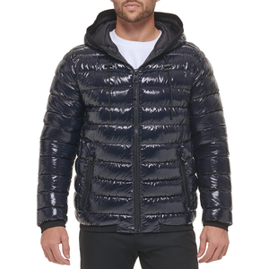 Men's Outdoor Winter Wear Puffer <b>Jacket</b> for Custom Zipper Stand <b>Collar</b> Bubble Style Full Sleeves Puffer <b>Jacket</b> - Product Image 1