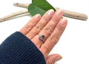 Anillo de Plata de Ley 925 Estilo Boho para Mujer con Piedra Preciosa de Turmalina, Chapado en Rodio, Regalo de Boda, Joyería Hecha a Mano de Moda - Product Image 3