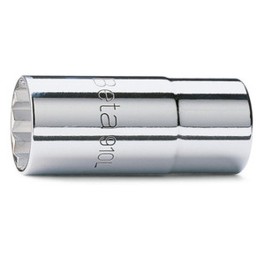 Chiavi a Bussola Cromate con Attacco Quadrato Femmina da 3/8'' Tipo Lungo con Testa Poligonale - Product Image 1