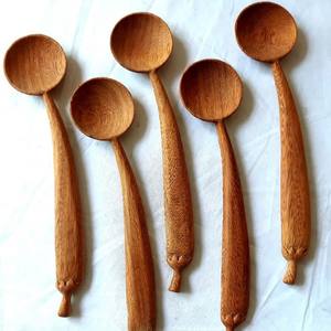 Cuillère en bois naturel grande remise cuillère à café en bois ustensiles de cuisine décoratifs exportation du fournisseur vietnamien - Product Image 5
