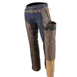Hot <b>Sale</b> Leather Motorbike Full Chaps Professional Leather Made Motorbike Chap <b>For</b> Men's - Product Image 5
