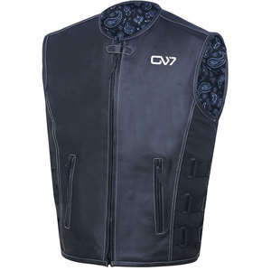 Stylish <b>Mens</b> Leather <b>Vest</b> for Casual and Motorcycle Use best <b>men's</b> leather <b>vest</b> for sale at cheap price - Product Image 3