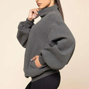 Women <b>Mock</b> <b>Neck</b> Sweatshirt Warm <b>Top</b> Soft Fabric Pullover Casual Wear Winter Daily Comfort Use Women <b>Mock</b> <b>Neck</b> Sweatshirt - Product Image 1