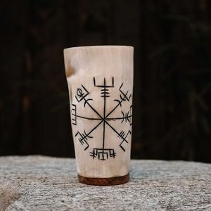 Meilleure qualité authentique corne de buffle tasse courte fabriquée à la main corne de Viking tasse à boire pour les fêtes - Product Image 3
