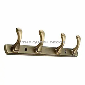 5 crochets en métal crochets à vêtements de luxe avec crochets de porte en métal en fonte et finition antique en laiton pour mur de chambre intérieure - Product Image 3