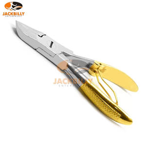 Cortaúñas Profesional de Acero Inoxidable de Primera Calidad con Mango Dorado, Cortaúñas Resistente con Lima de Uñas, Herramienta de Podología - Product Image 2