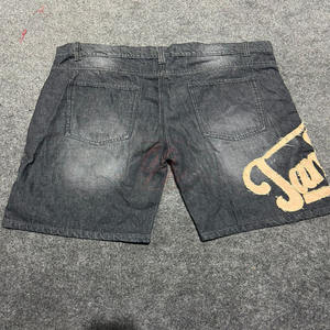 Short en jean pour homme lavé à la pierre style vieilli avec logo brodé personnalisé Short en denim pour la mode streetwear - Product Image 2