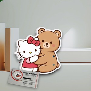 Plaques à cils Love Lash Tiles Marque Privée Hello Kitty Teddy Bear pour extensions de cils en acrylique, magnétiques, diamant, fleur, carré, cercle - Product Image 4