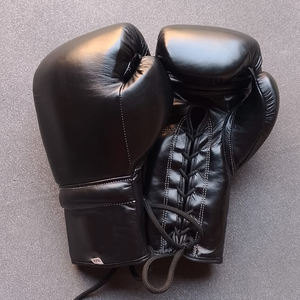 Guantes de boxeo ganadores de cuero originales de alta calidad con cordones Guantes de boxeo personalizados de competición profesional de Kickboxing para adultos - Product Image 4