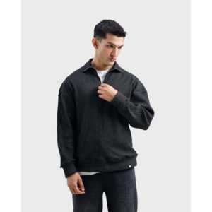 เสื้อสเวตเตอร์คอเต่าแบบซิป ¼ ตัว แขนยาวครึ่งแขน ทรงเข้ารูป ผ้าแคชเมียร์ สำหรับฤดูใบไม้ร่วงและฤดูหนาว  ลายพิมพ์โลโก้ ปิดด้วยซิป - Product Image 3