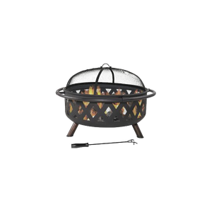 Brasero de Metal Cuadrado Minimalista para Exteriores, Brasero para Leña con Soporte para Leña, Chimenea Moderna para Jardín, Parrilla para Asar FP002 - Product Image 1