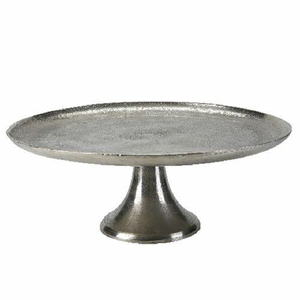 Présentoir à gâteaux en métal aluminium rond martelé Présentoir à cupcakes de luxe décoratif à 2 niveaux avec anneau - Product Image 3