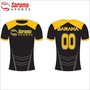 Uniformes de football jaune et noir, nouveau design, modèle de maillot de football sublimé pour enfant, vente en gros - Product Image 4