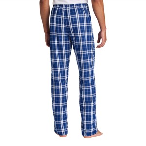 Pantalon de détente en flanelle royale pour hommes Bas de pyjama en toile douce et confortable avec taille élastique pour dormir et vêtements de maison décontractés - Product Image 4