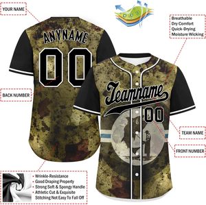 Meilleures ventes Uniforme de baseball pour hommes personnalisable de haute qualité Logo respirant 100% polyester Ensemble imprimé par sublimation pour les équipes - Product Image 4