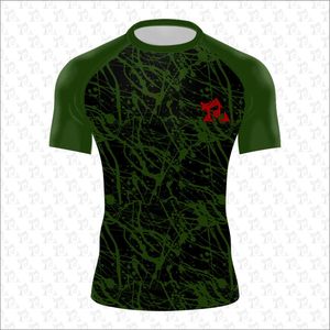 เสื้อแรชการ์ดป้องกันแสงแดด UPF+50 แห้งเร็ว สีและขนาดสั่งทำได้ ยืดหยุ่น ใส่เล่นกีฬากลางแจ้ง แขนสั้น ปรับแต่งได้ - Product Image 1
