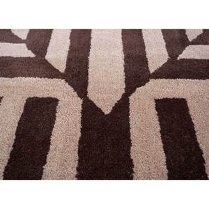 Chroma Beige <b>Brown</b> Hand Tufted <b>Wool</b> Rugs Geometric Abstract Pattern Rectangular Striped Hallway Design 10mm Viscose Tra-14672 - Product Image 3