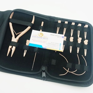Meilleure qualité Kit d'outils d'extension de cheveux couleur nue pinces en acier inoxydable Clips boucle aiguilles matériau métallique - Product Image 4