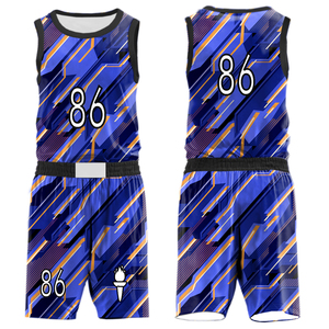 2025 vente en gros de maille à séchage rapide fonctionnel basket-ball porter des uniformes sublimation maillots personnalisés pour les hommes - Product Image 1