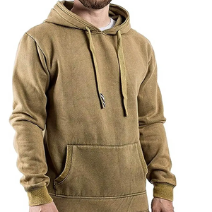 เสื้อฮู้ดผู้ชายผ้าฝ้าย100% บ็อกซี่2026มีฮู้ดสำหรับผู้ชายโอเวอร์ไซส์โอเวอร์ไซส์ - Product Image 1